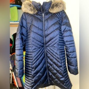 Lands End Women's Insulated Cozy Fleece Lined Primaloft Coat Size Medium 10-12